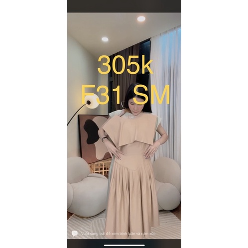 (loan lâm) Đầm F31