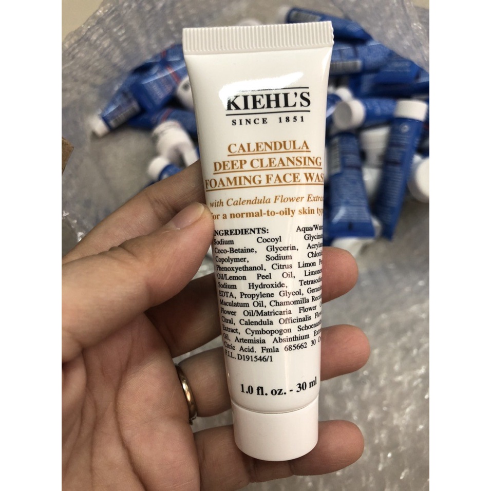 KIEHL MINI Sữa rửa mặt Kiehl's 30ml: hoa cúc, ultra facial, clearly corrective
