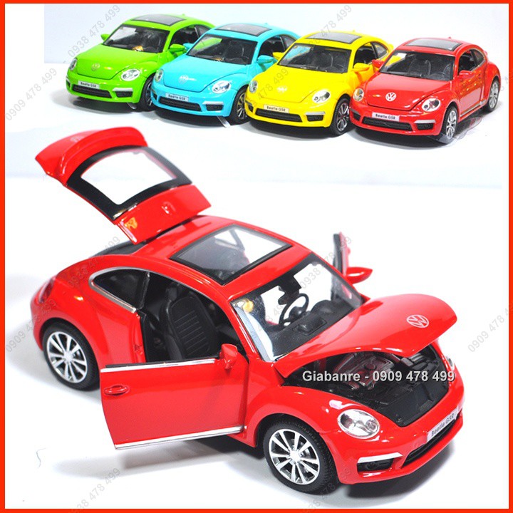 XE MÔ HÌNH SẮT TỈ LỆ 1:32 XE VW CON BỌ BEETLE HIỆN ĐẠI - 9895