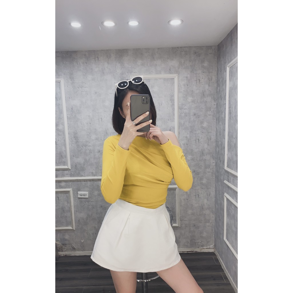 Áo Thun Lệch Vai Tay Dài ZR