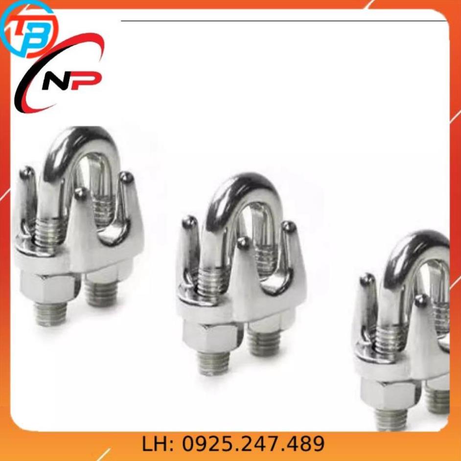 Bộ Ốc Siết Cáp INOX 304 Combo 10 cái.Gồm đủ các size 2mm 3mm 4mm 5mm 6mm 8mm 10mm.kimkhinhatphat