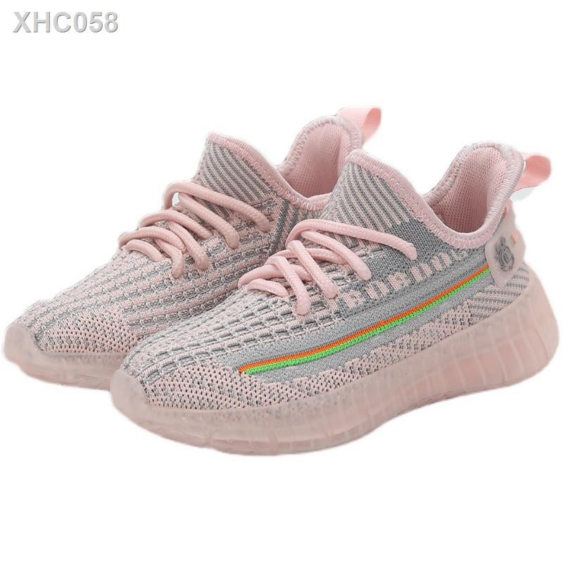 Giày Thể Thao Yeezy Phối Lưới Thoáng Khí Thời Trang Cho Bé