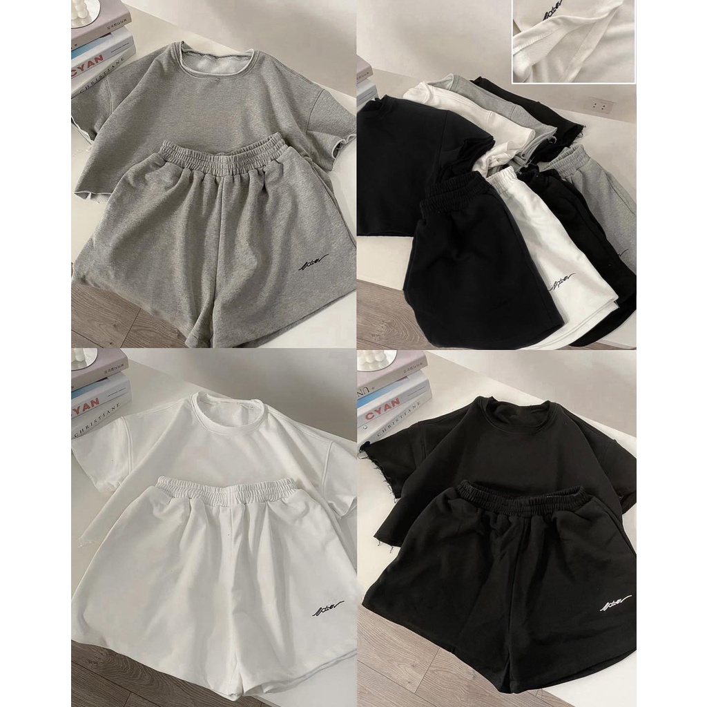 Set bộ thể thao thêu logo