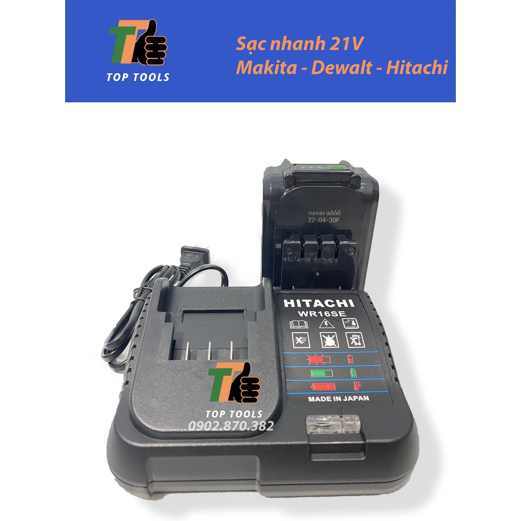 Sạc pin máy khoan, sạc máy bulong 21V, sạc nhanh tự ngắt