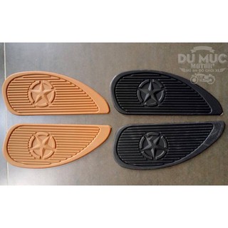 Cao su ốp bình xăng cafe racer - street tracker, classic bike