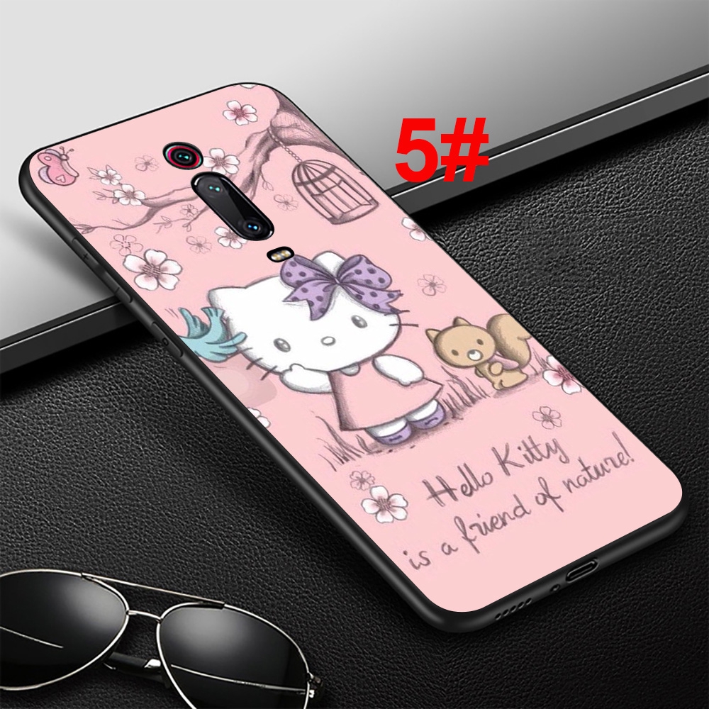 Ốp điện thoại silicon mềm hình mèo Hello Kitty màu hồng 133F cho Redmi 4X 5 5A 6 Pro 6A 7 7A 8A S2