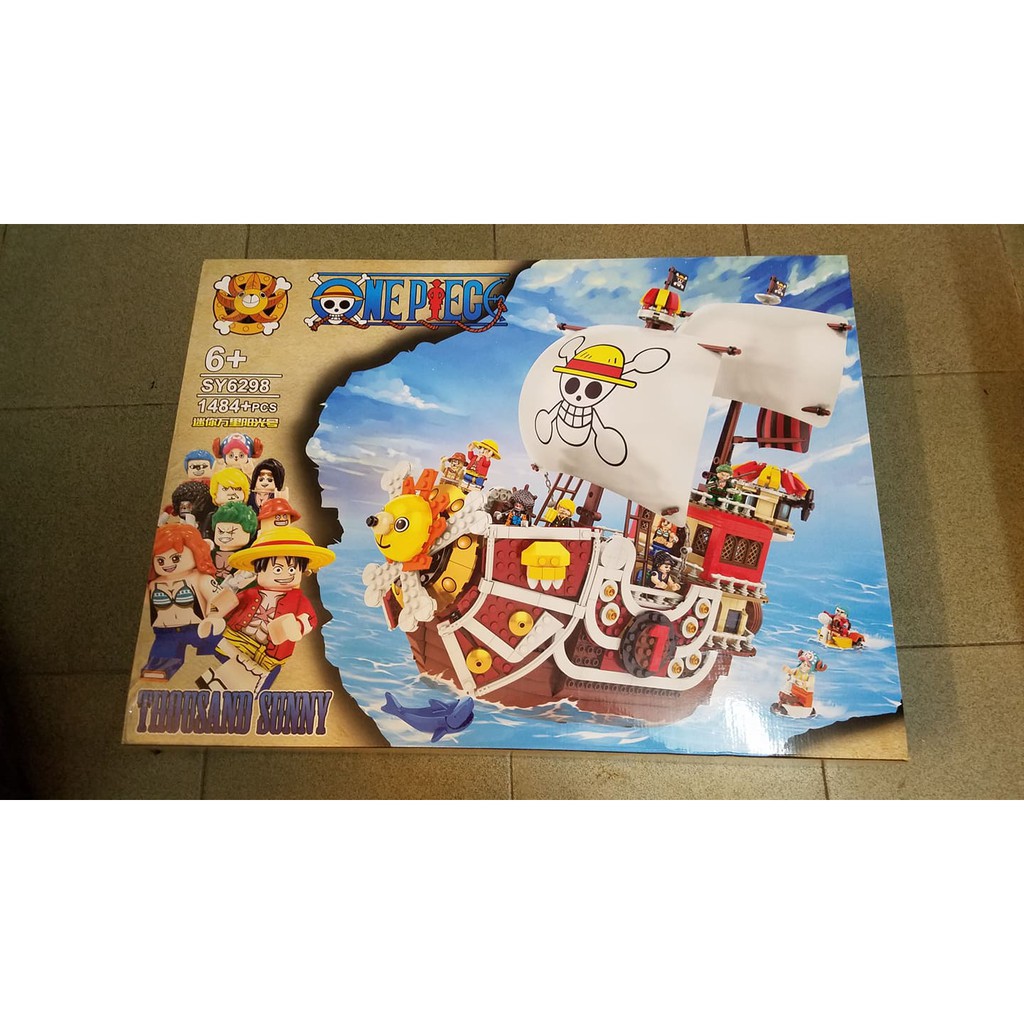 Mô Hình One Piece Tàu Hải Tặc Thousand Sunny SY 6298 1484 Mảnh