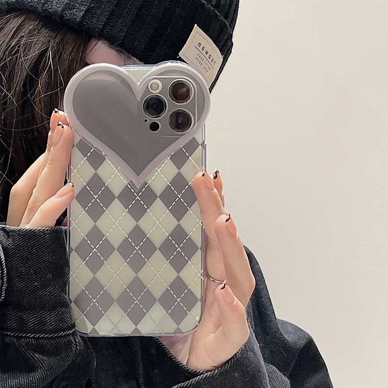 Ốp lưng iphone Ốp Điện Thoại Dinuo Tpu Silicon In Hình Trái Tim AXJT Cho Iphone 11 12 13 Pro Max 7 Plus X Xr Xs Max 7 8 Plus Se 2020 Dinuo case