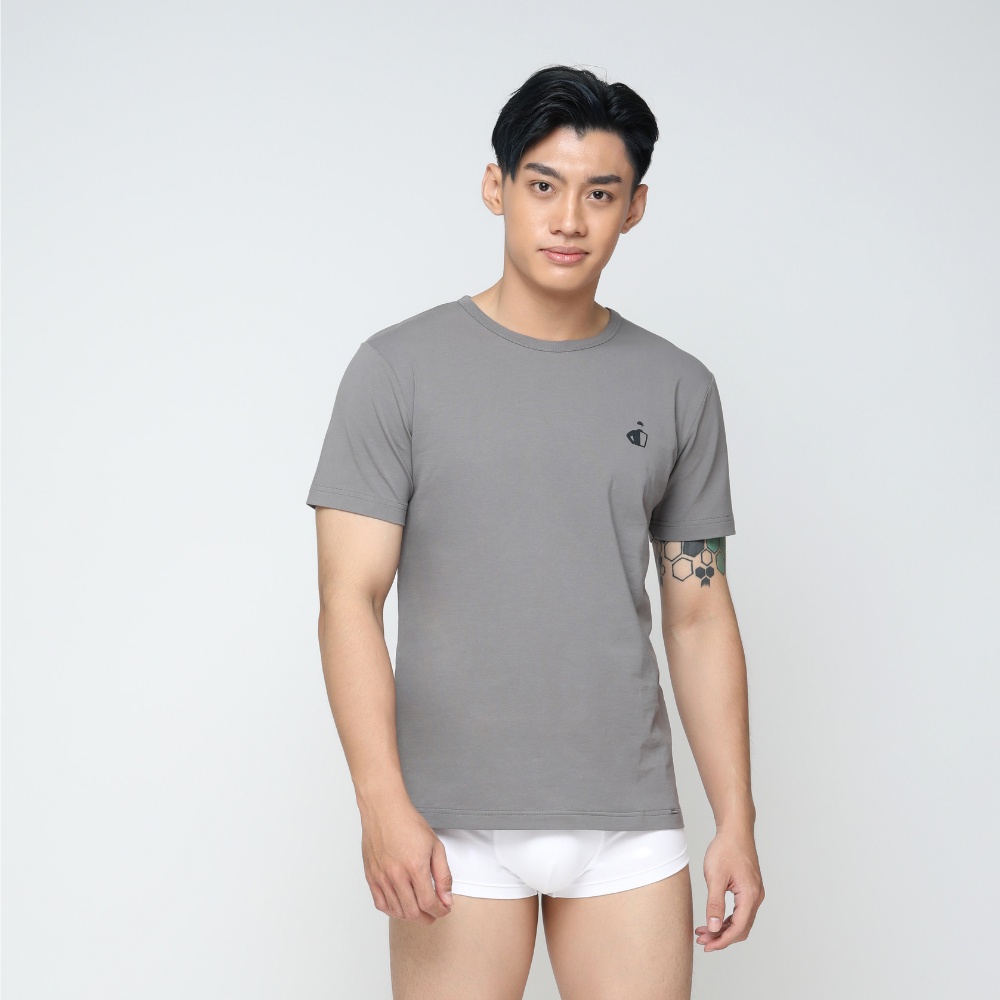 Áo Thun Nam Jockey Cotton Compact In Haft Boy Thoáng Khí Co Giãn - J7339