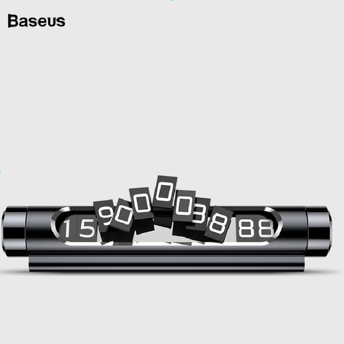 Bảng số điện thoại dùng trên xe hơi Baseus All Metal Temporary Parking Number Plate Series 2