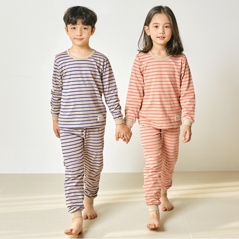 Đồ bộ dài mỏng cho bé trai, bé gái Unifriend Hàn Quốc UniT05, 100% cotton.