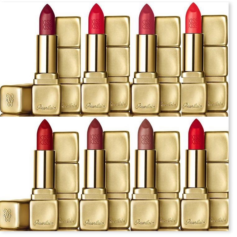 [Mã giảm giá] Son Guerlain Kiss Kiss Matte màu M375 Flaming Rose