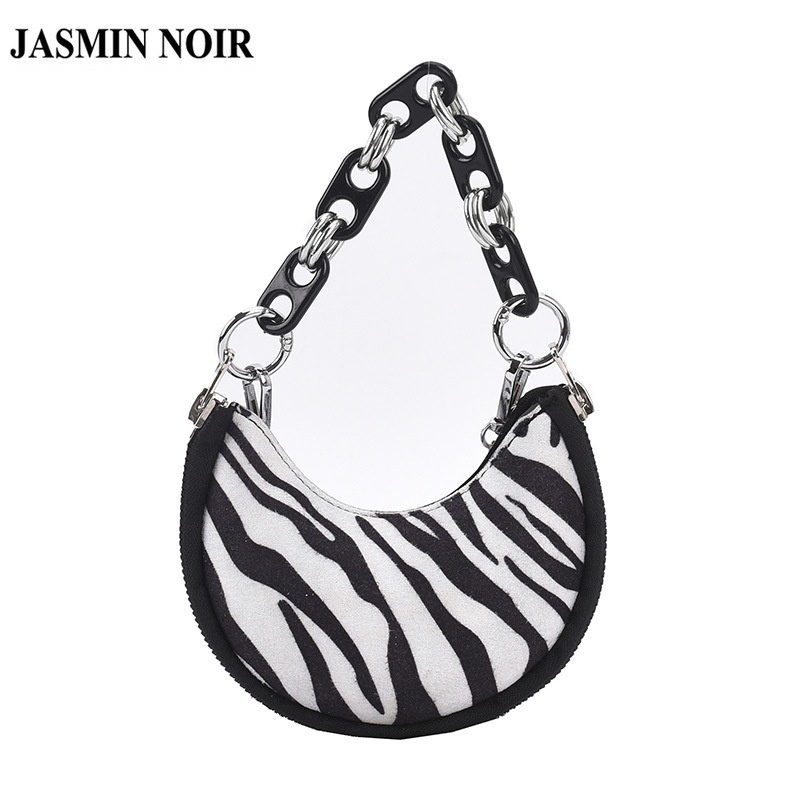 Túi xách JASMIN NOIR da pu thời trang nữ phối dây xích