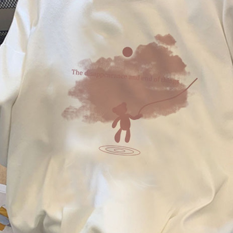 NRVP Áo thun tay ngắn cổ tròn 100% cotton thời trang phong cách Hàn Quốc cho nữ