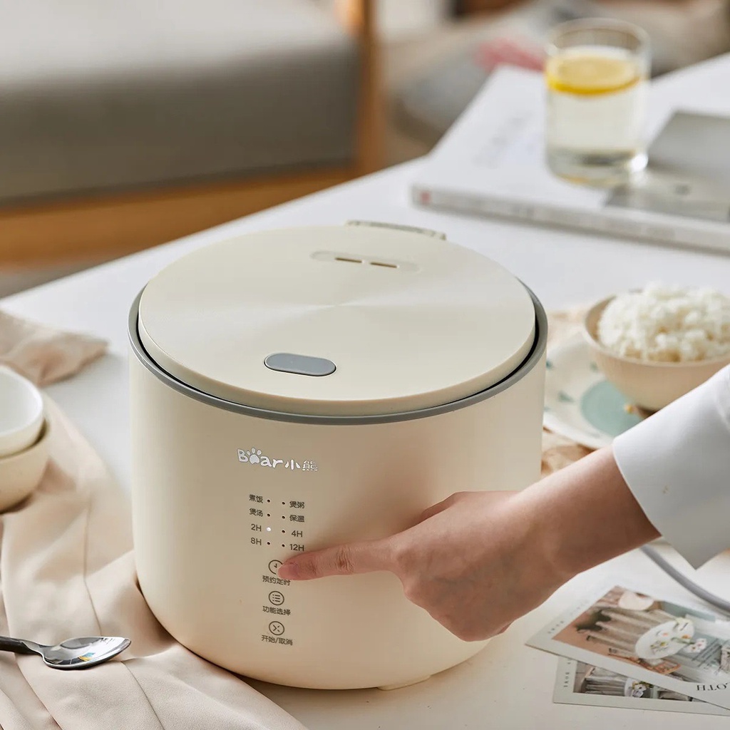 [Đời Mới Nhất] Nồi Cơm Điện BEAR 2L 8 Chế Độ Nấu Đáy 5 Lớp Giữ Nhiệt 24h Cho Cơm Dẻo Thơm Ngon