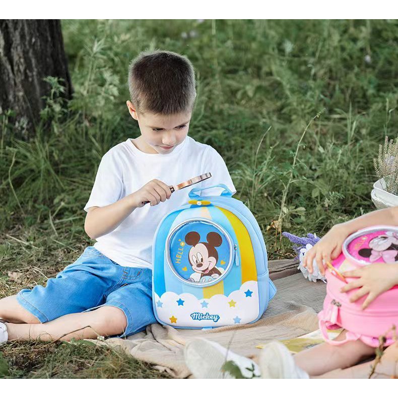 Ba Lô Đi Học Họa Tiết Disney Xinh Xắn Dành Cho Bé 3-6 Tuổi