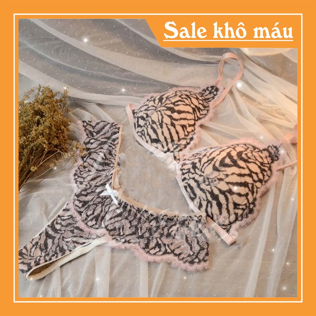🍀 FREESHIP 🍀 BỘ BRA DA BEO HỒNG QUẦN BÈO SIÊU ĐẸP