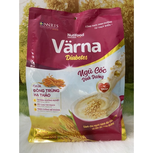 Ngũ cốc dinh dưỡng Värna Diabetes Túi 400g/16 gói *25g