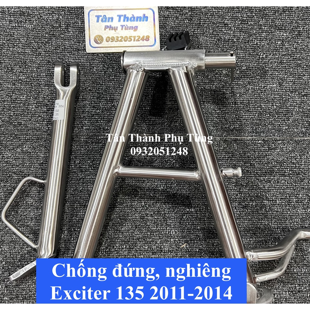 Chống đứng, chống nghiêng Inox 304 Exciter 135 đời 2011-2014