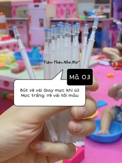 Bút vẽ lên vải thêu (bay mực khi sấy hoặc ủi)