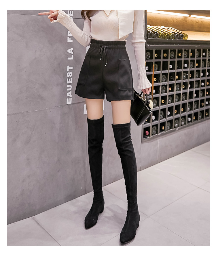 Quần short ống rộng lưng cao thiết kế mỏng năng động thời trang tùy chọn màu sắc cho nữ