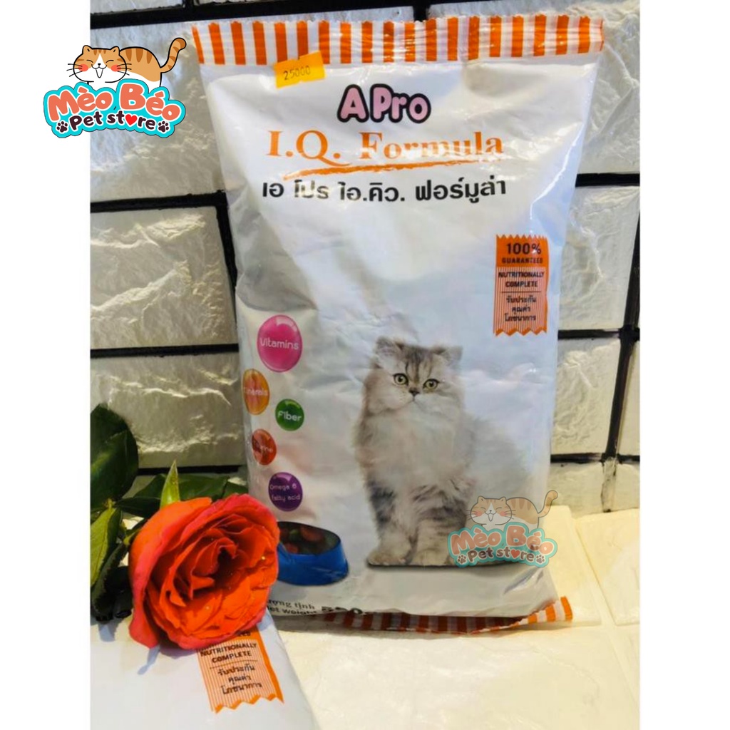 Thức ăn hạt cho mèo APRO IQ cho mèo mọi lứa tuổi - gói 500g