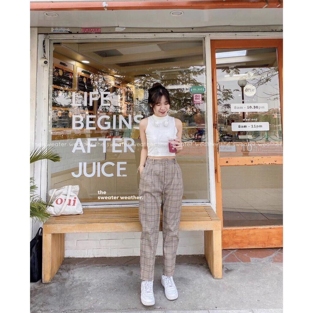 Áo Ba Lỗ 💎SALE💎 nữ CROPTOP sát nách Ngược ULZZANG BASIC form body bố sát chất liệu vải bozip nhập khẩu cao cấp  ྇