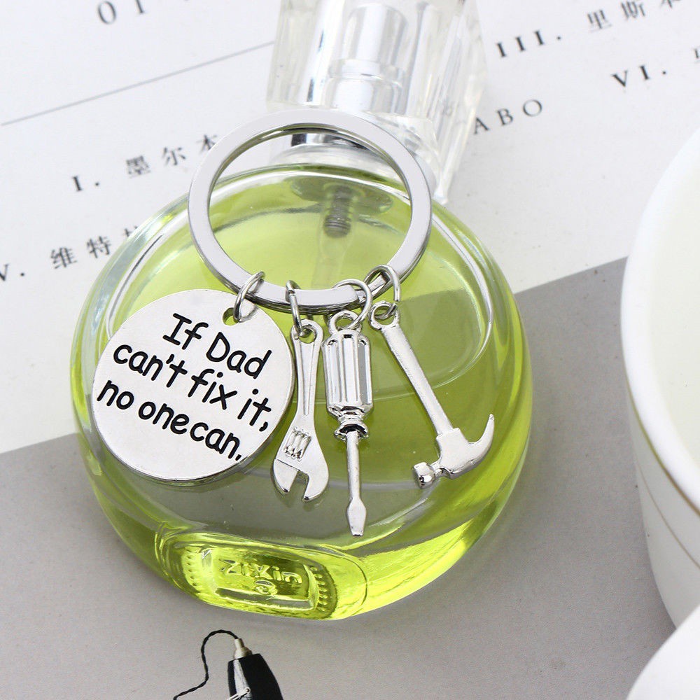 Family Wrench Hammer Tools Keyring Dad Keyring Jewelry Father Key Chain