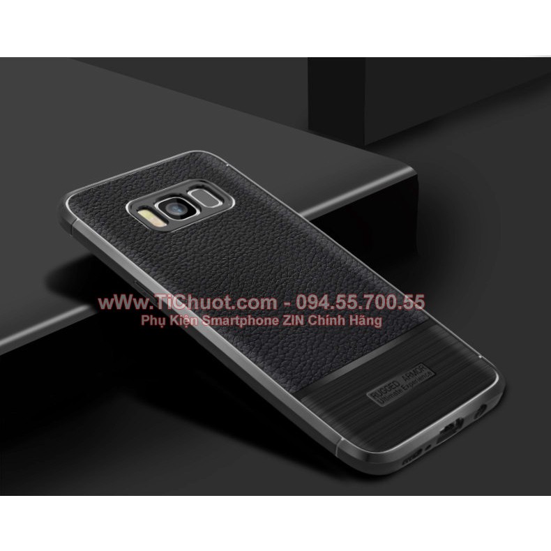 Ốp Lưng Samsung S8 Plus dẻo vân da xước chống sốc