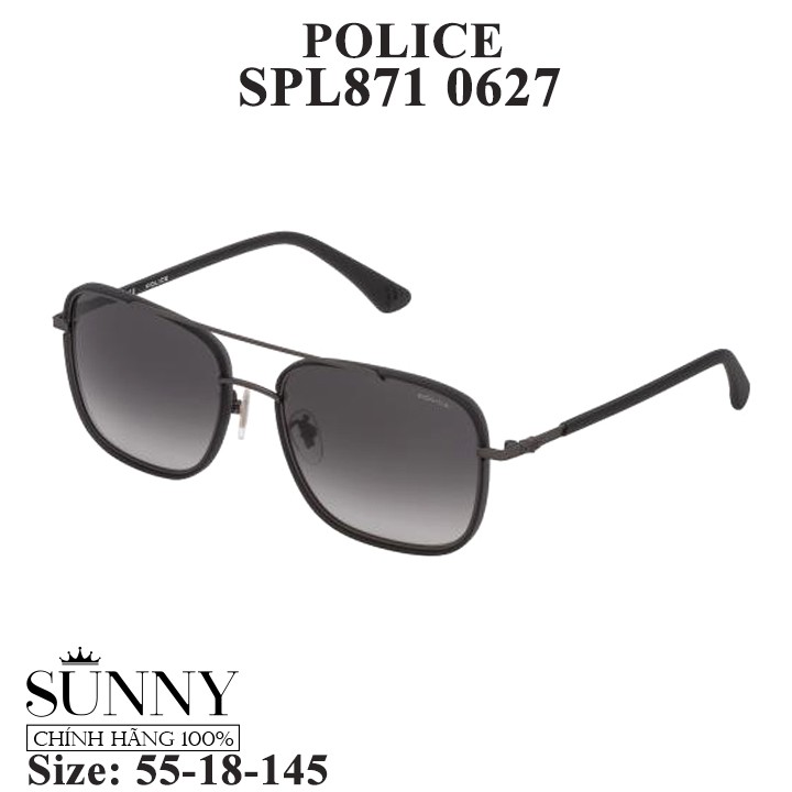 Kính mát chính hãng Police SPL871 màu sắc thời trang, thiết kế dễ đeo bảo vệ mắt
