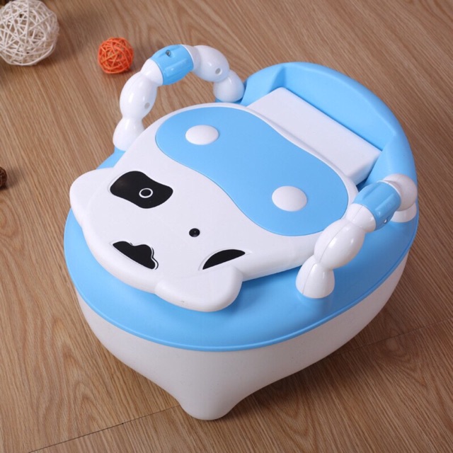 Bô ghế vệ sinh hình con bò cho bé