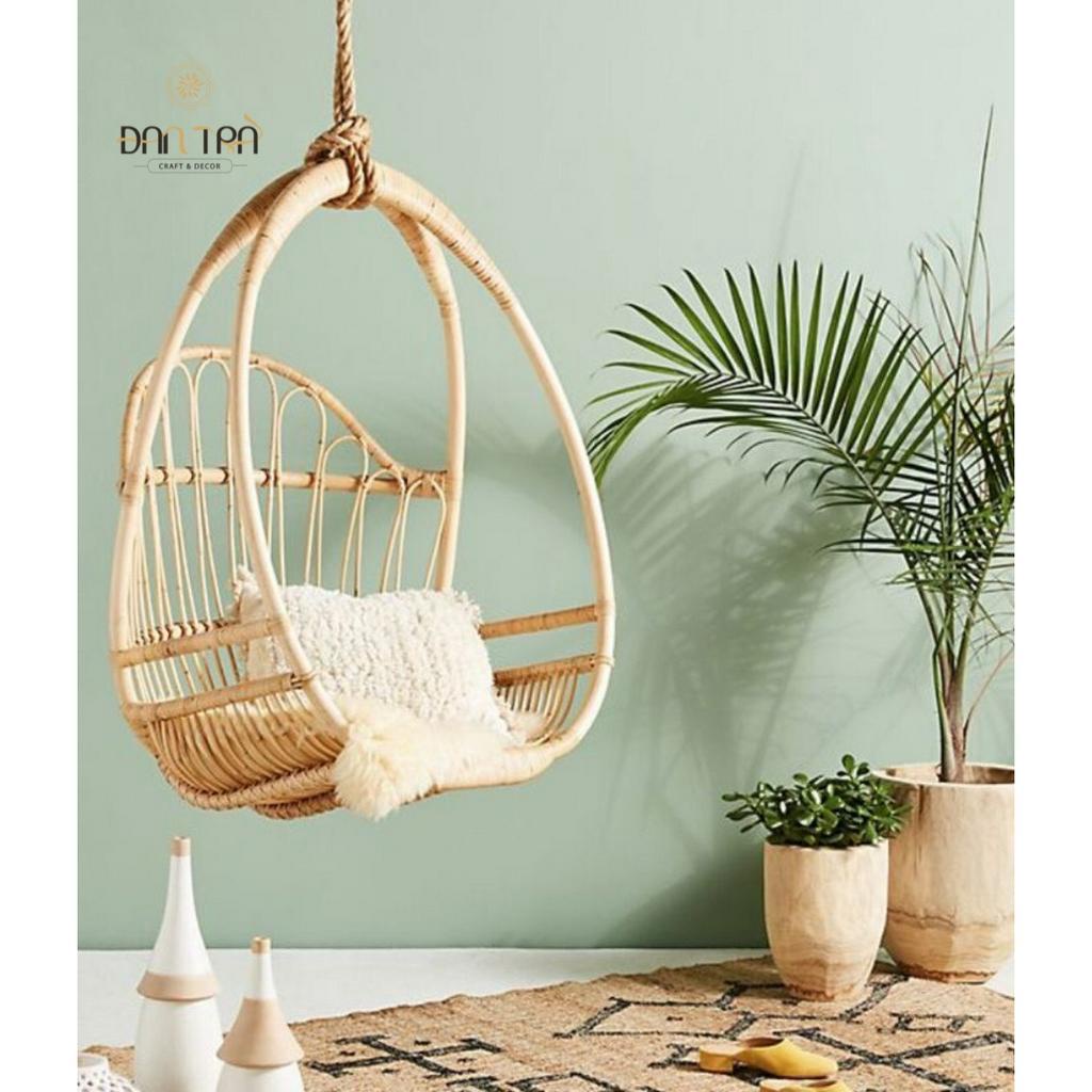 Xích Đu Mây Trứng, Xích Đu Mây Thư Giãn, Ghế Treo Mây Cao Cấp Giá Rẻ, Ghế Mây ĐAN TRÀ, Nội thất Mây Tre Đan