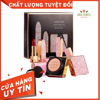 Set 3 Món Son Môi, Maccara Chải Mi, Cushion Phấn Nước Lâu Trôi JomTam Hàng Nội Địa Trung