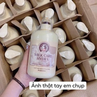 Sữa tắm bò milk care 800ml