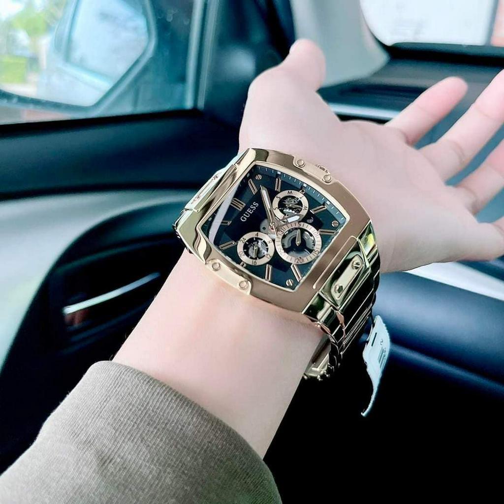 Đồng Hồ Nam Guess Black and Gold-Tone GW0456G1