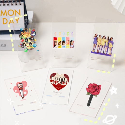 Giá đỡ điện thoại mica GOT7 MAMAMOO ITZY RED VELVET GDMC38 giá cute dễ thương trong suốt idol kpop