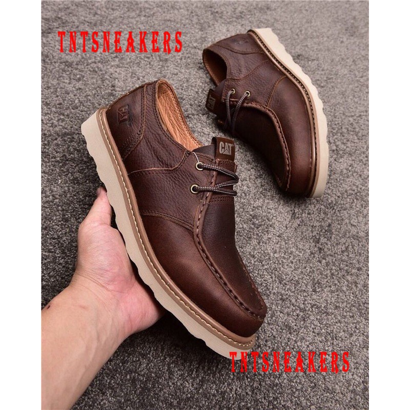Original Caterpillar Men FOOTWEAR Work Genuine Leather Boot Shoes VN7291 630 10065