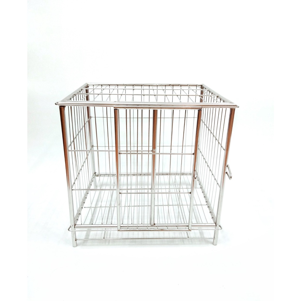 Lồng Chó Inox Mái Vuông