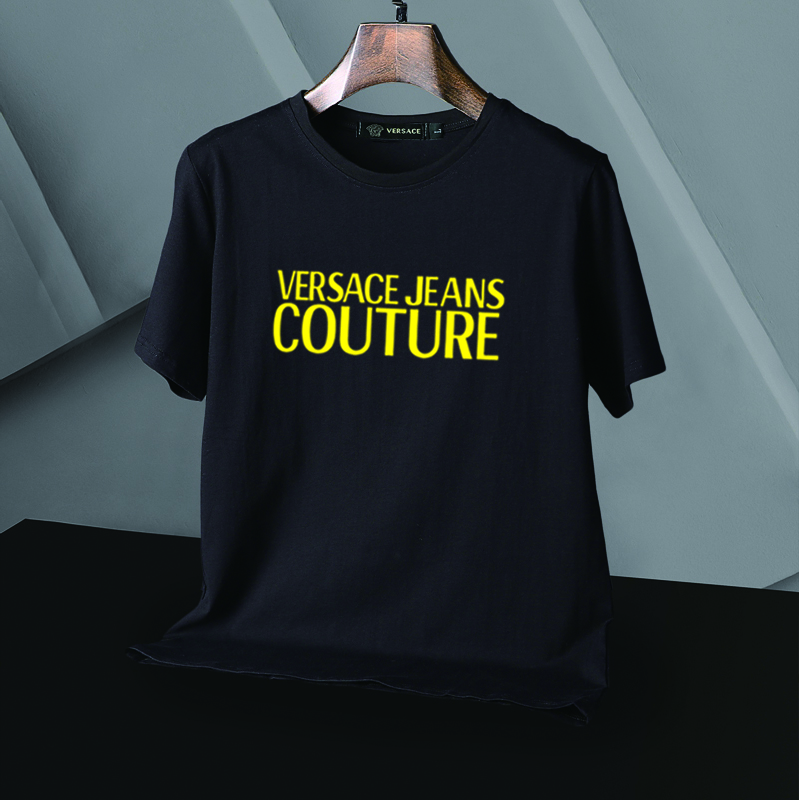 Áo Thun Tay Ngắn Cổ Tròn Chất Cotton In Logo Versace Thời Trang Có Size Từ M-3Xl Cho Nam