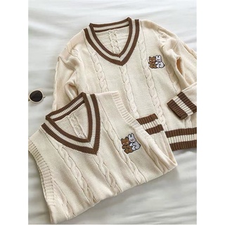Áo gile len Ulzzang áo len nữ 2021 - Liyeclothes