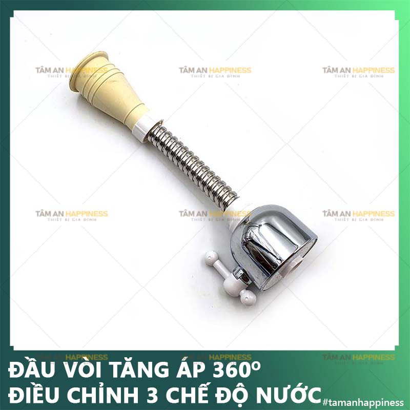  [Rẻ vô địch] Đầu vòi nối vòi rửa chén bát tăng áp đa năng đa chế độ xoay 360 độ