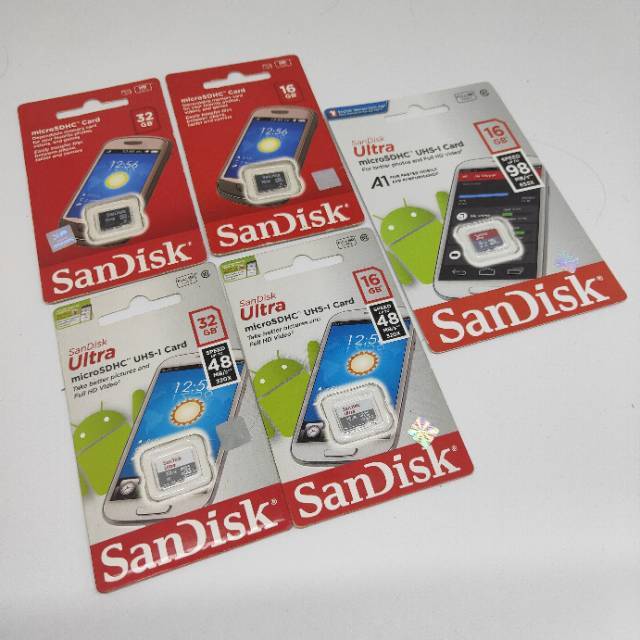 Thẻ Nhớ Sandisk Ultra A1 Micro Sd 4gb 8gb 16gb 32gb 64gb / Extreme Pro Microsdhc