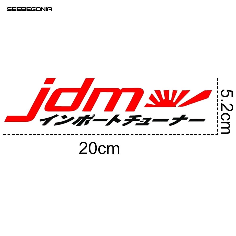 Decal DáN Trang Trí Xe Hơi Chữ NhậT BảN SBG JDM PhảN Quang