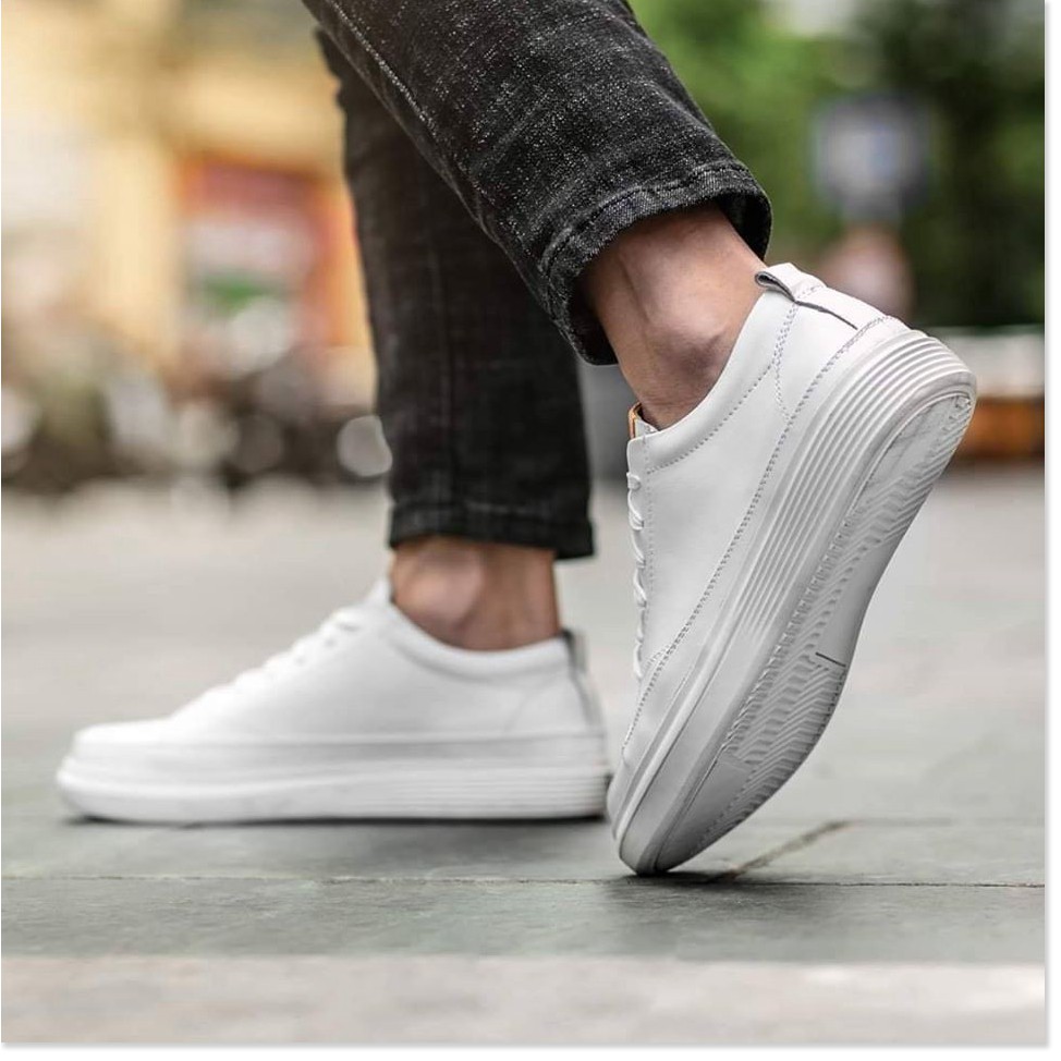 Rẻ vô địch - Giày thể thao nam cao cấp - giầy Sneaker nam da bò thật nguyên tấm, đế cao su CHEAPSTORE - CS475 (bảo hành