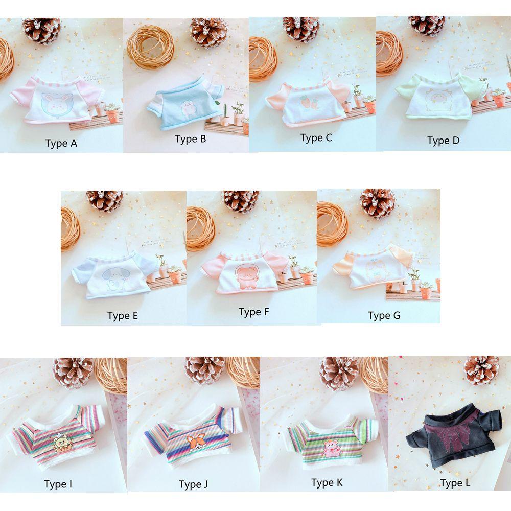 RAINBOW For 20cm T-Shirt Handmade Suit Collocation Doll Clothes Toys Replacement Clothes DIY Clothing Short Sleeved