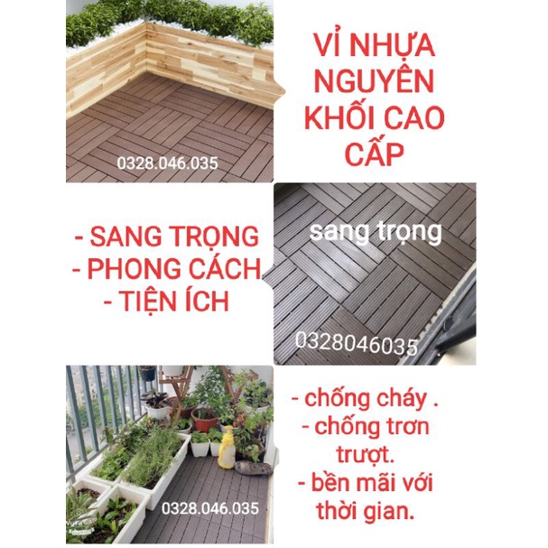 Vỉ nhựa ghép lót sàn trang trí ban công, trải sàn bể bơi chống trơn, lót sàn nhà vệ sinh,sân vườn,chống nóng, sang trọng