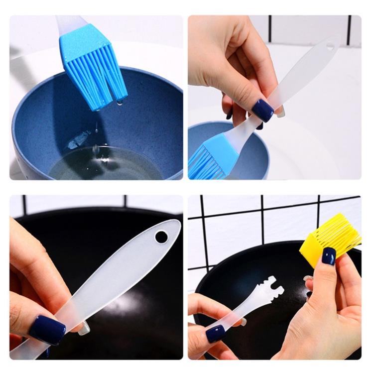 (Video Clip) Cọ Chổi Quét Dầu Mỡ, Nước Sốt, Mặt Bánh Silicone Cán Nhựa