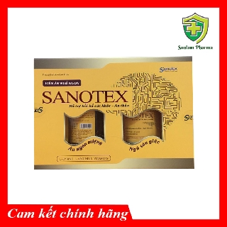 Viên Ăn Ngủ Ngon Sanotex - Hỗ Trợ Bồi Bổ Sức Khỏe An Thần, Ăn Ngon Miệng Ngủ Sâu Giấc 1 Hộp (2 lọ X 30 viên)