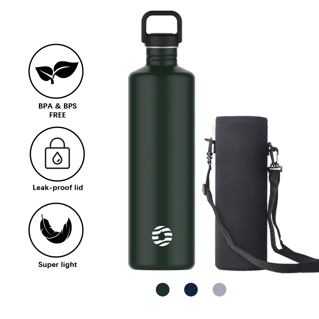 Bình nước thể thao FJBOTTLE một lớp bằng thép không gỉ 2000ml / 67oz