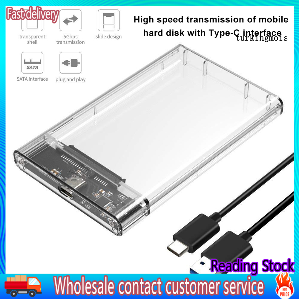 Hộp Đựng Ổ Cứng Ngoài Loại C Usb 3.1 2.5inch Sata Tiện Dụng